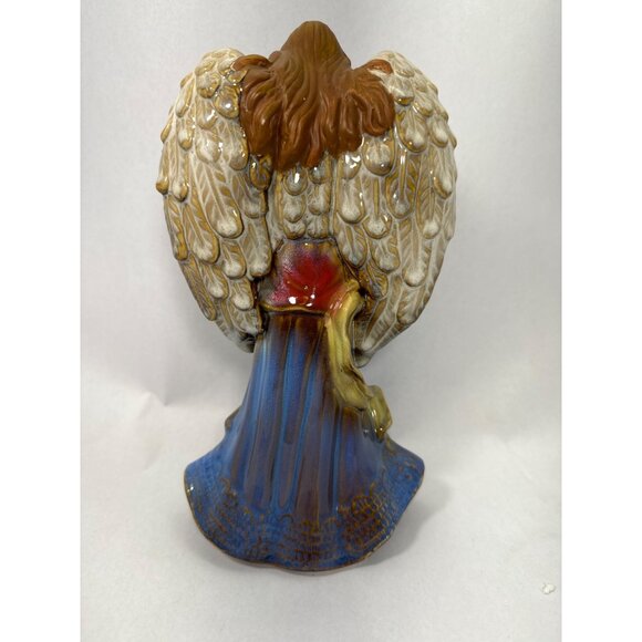 Vintage Ceramic Angel Of Peace hand painted Statue Figurine With Dove Of Peace 1 - Picture 4 of 8